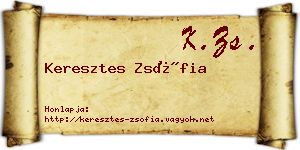 Keresztes Zsófia névjegykártya